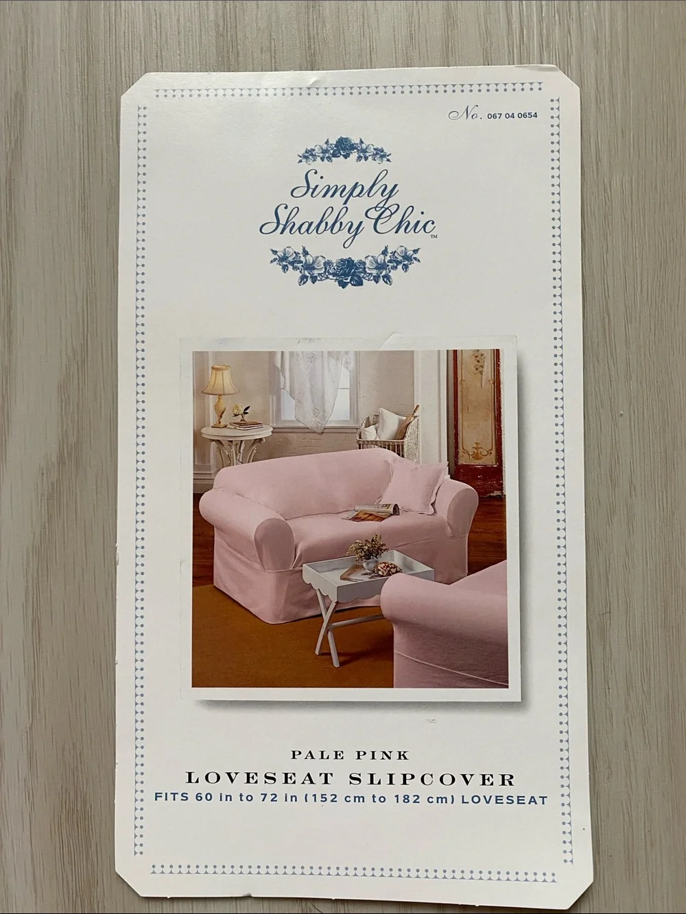 Simply Shabby Chic Pale Pink Loveseat Slipcover - Soft Blush